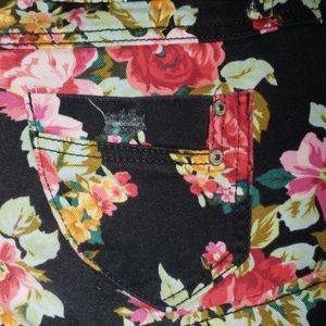 Vanilla Star Floral Jean Shorts